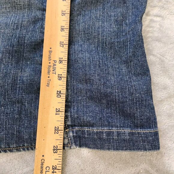Liz Claiborne Denim Jacket Size XL Blue Medium Wash Cotton Trucker Pockets - Picture 8 of 11